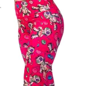 CVG Pink Voodoo Doll Capri Leggings